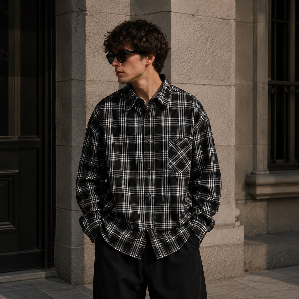 Classic Plaid Shirt Jacket