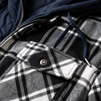 Hooded Flannel Shirt Jacket