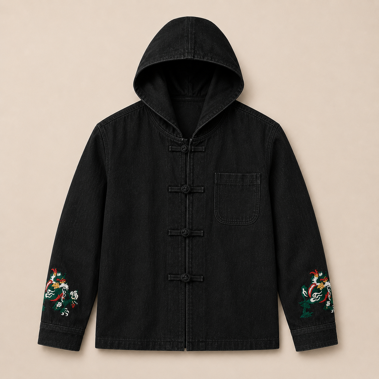 Hooded Denim Jacket