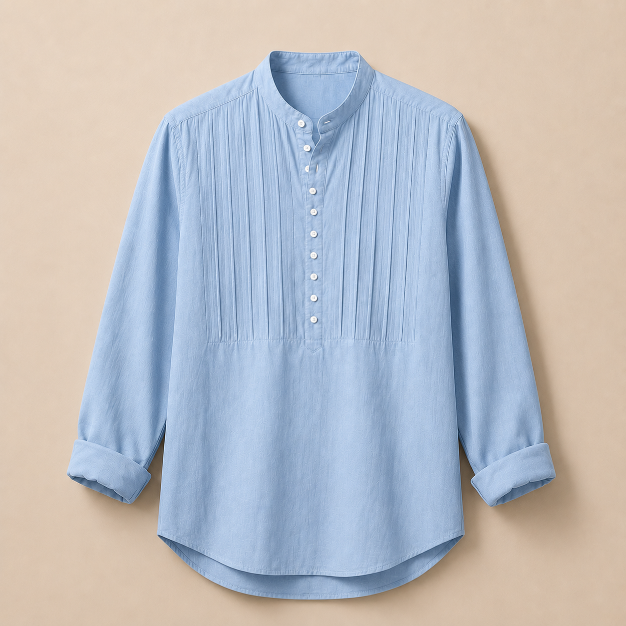 Cotton-Linen Button-Up Shirt