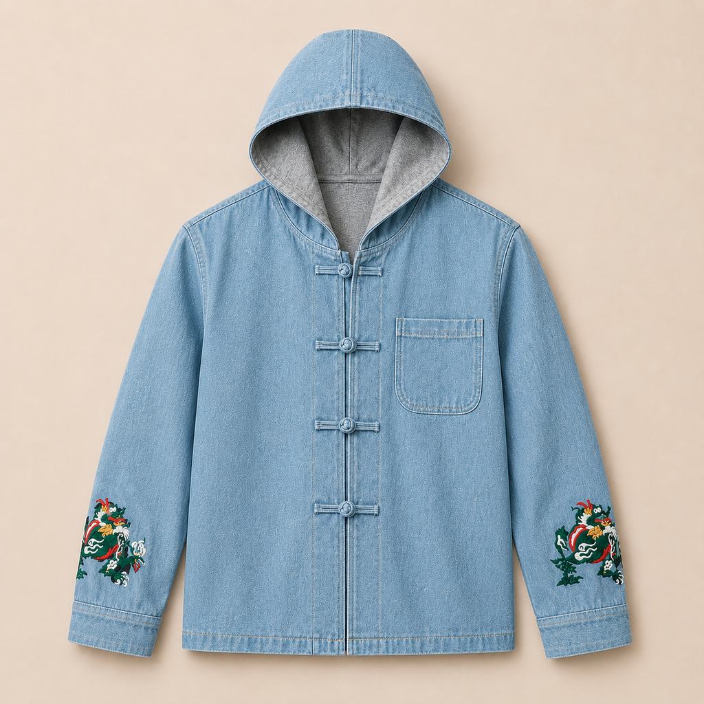 Hooded Denim Jacket