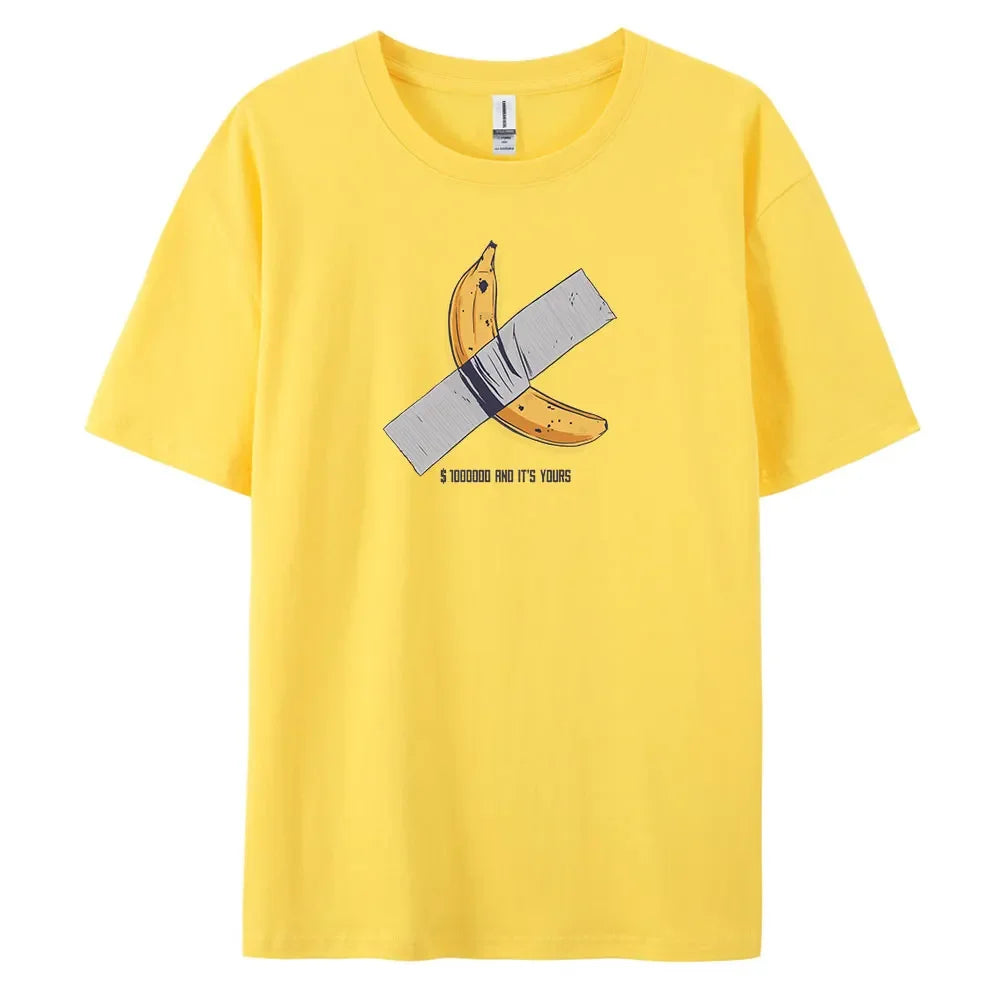 Banana Men's Oversized Casual Cotton T-Shirt