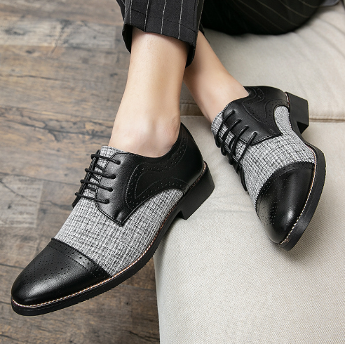 Men's Low-Top Leather Sneakers and Dress Shoes
