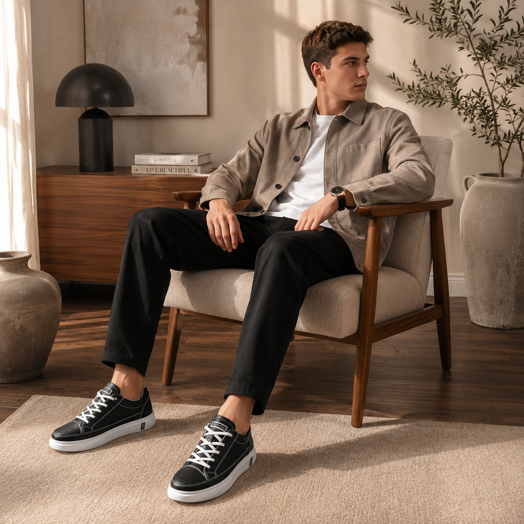 White Leather Sneakers