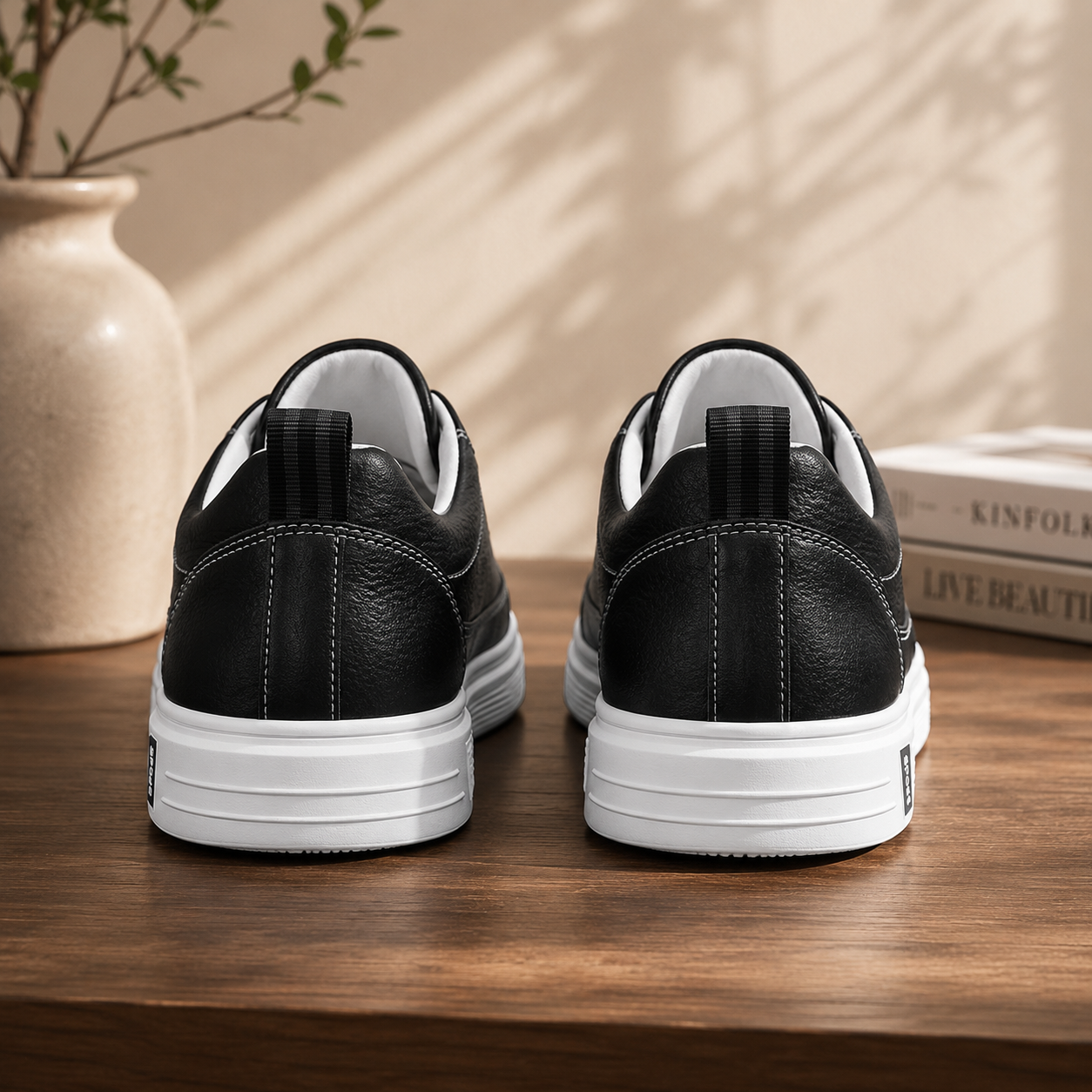 White Leather Sneakers