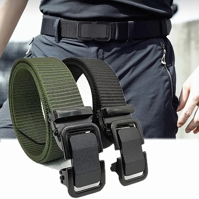 Men's Automatic Buckle Nylon Canvas Belt - Casual Style