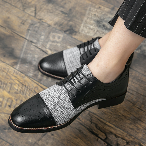 Men's Low-Top Leather Sneakers and Dress Shoes