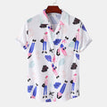 Hawaiian Shrimp Cuban Collar Beach Short Sleeve Shirt