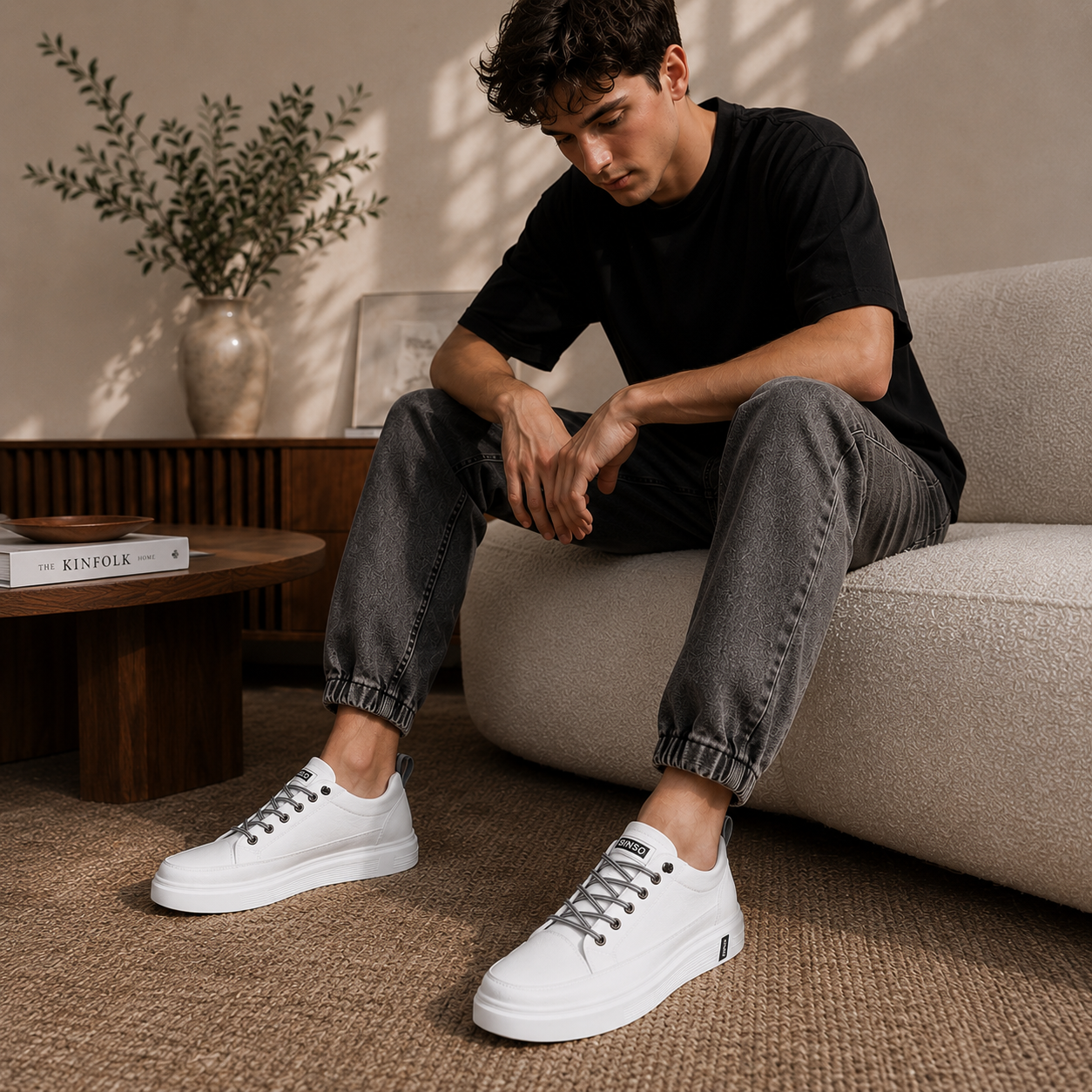White Leather Sneakers