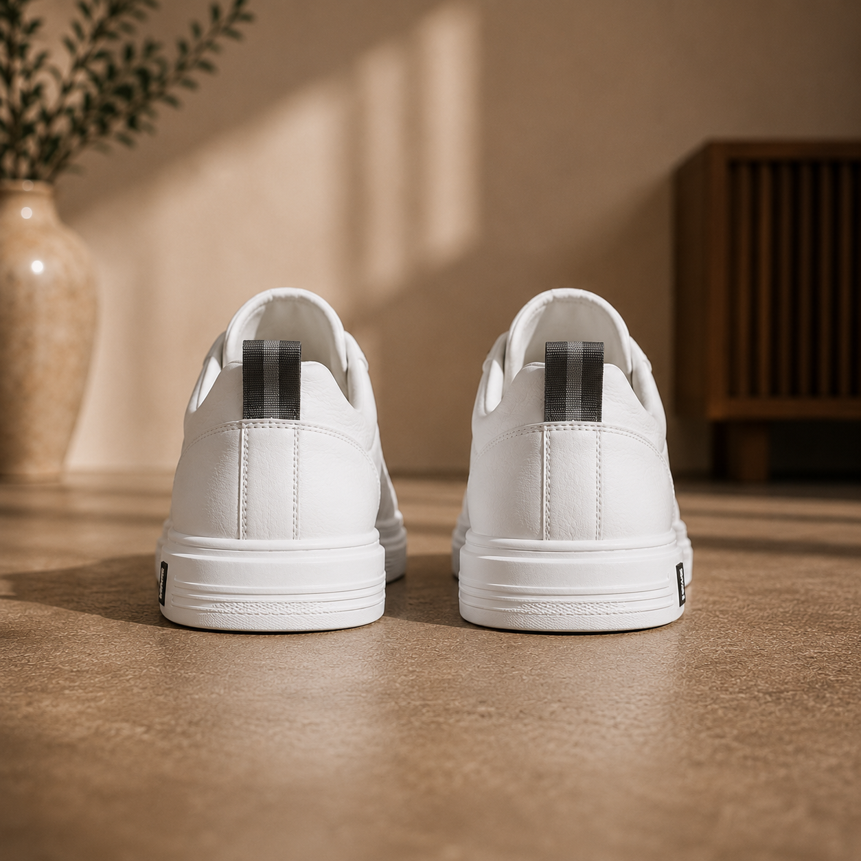 White Leather Sneakers